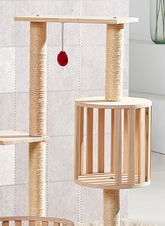 HingoFuni 4PCS 15 Inch Scratching Post With Natural Sisal Rope - Scratch Pole and Tree for Indoor Cats - Replacement Part Accessories for DIY Cat Tower and Hammock - Image 5